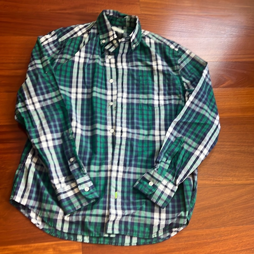 Crewcuts Plaid Washed Shirt for Boys size 14